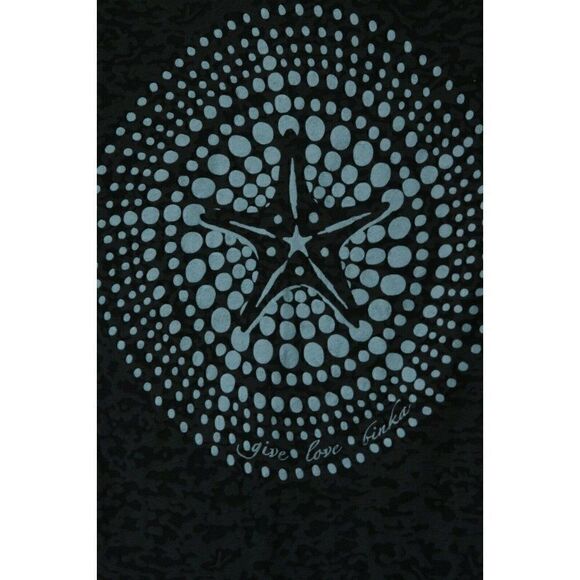 Binka Burnout Hoodie Top Gray Blue STARFISH Love Long Sleeves Small NWOT - Picture 2 of 5